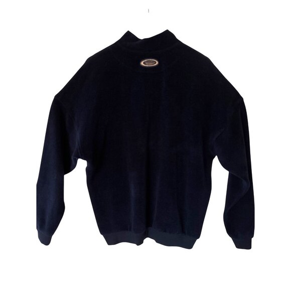 Straight Down Golf Pullover Mens Size Large Navy Soft Terry‎ Henley Sweater USA - Picture 6 of 9